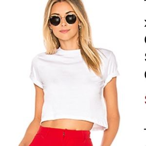White Cropped T-Shirt